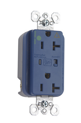 PASS AND SEYMOUR IG8300-BLSP Isolated Ground Receptacle, Surge Protective, Duplex, Blue | CH4ELM