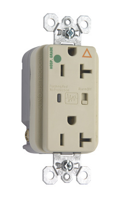PASS AND SEYMOUR IG8300-ISP Isolated Ground Receptacle, Surge Protective, Duplex, Ivory | CH4ELQ