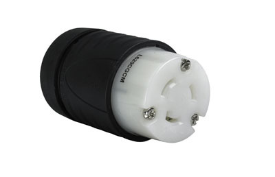 PASS AND SEYMOUR L620-CGCM Ground Continuity Monitoring Connector, Black And White, 250V | CH4DPJ