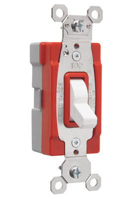 PASS AND SEYMOUR PT15AC1-W Toggle Switch, 15A, 120V, 120/277VAC, Single Pole, White | CH4HFN