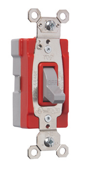 PASS AND SEYMOUR PT20AC1-GRY Toggle Switch, 20A, 120V, 120/277VAC, Single Pole, Gray | CH4HFV