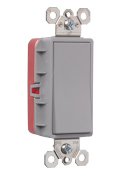 PASS AND SEYMOUR PT2623-GRY Decorator Switch, 20A, 120V, 3 Way, Gray | CH4HNK