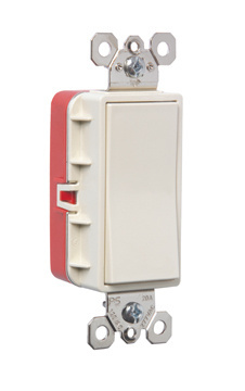 PASS AND SEYMOUR PT2601-LA Decorator Switch, 15A, 120V, Single Pole, Light Almond | CH4HFH