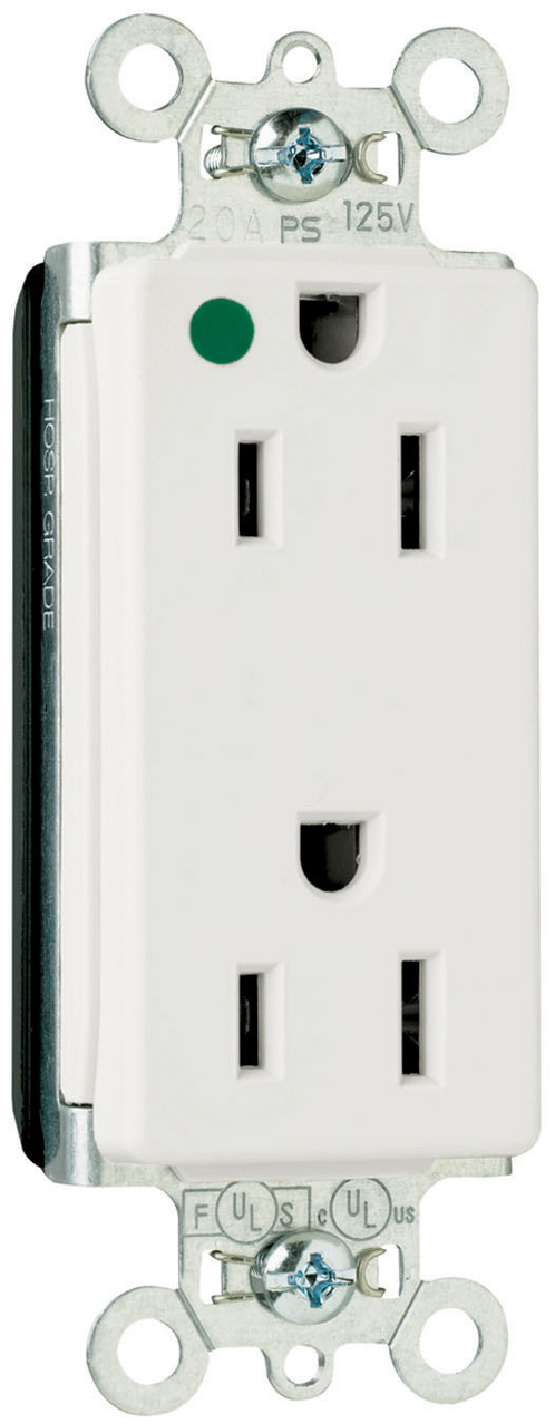 PASS AND SEYMOUR PT26262-HGI Duplex Receptacle, 15A, 125V, Ivory | CH4GUJ