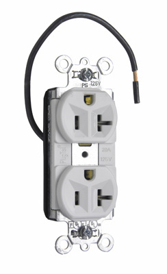 PASS AND SEYMOUR PT5362-SCW Duplex Receptacle, Spec Grade, Split Circuit, 20A, 125V, White | CH4HJG
