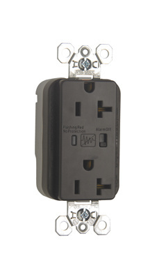 PASS AND SEYMOUR PT5362-SP Extra Heavy Duty Duplex Receptacle, Surge Protective, Brown | CH4GXK