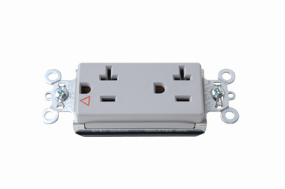 PASS AND SEYMOUR PTIG26362-GRY Isolated Ground Receptacle, Ground Decorator, 20A, 125V, Gray | CH4HDN