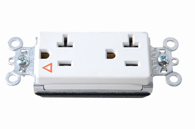 PASS AND SEYMOUR PTIG26362-W Isolated Ground Receptacle, Ground Decorator, 20A, 125V, White | CH4HDR