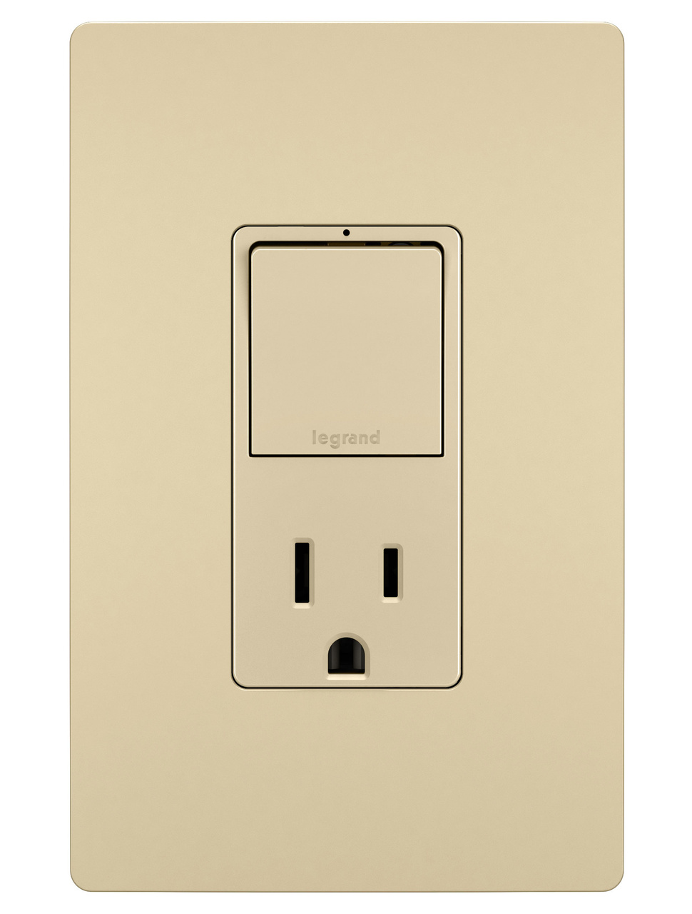 PASS AND SEYMOUR RCD38TRI Combination Switch, Single Pole, 3 Way, With Tamper Resistant Outlet, 15A | CH4JDK