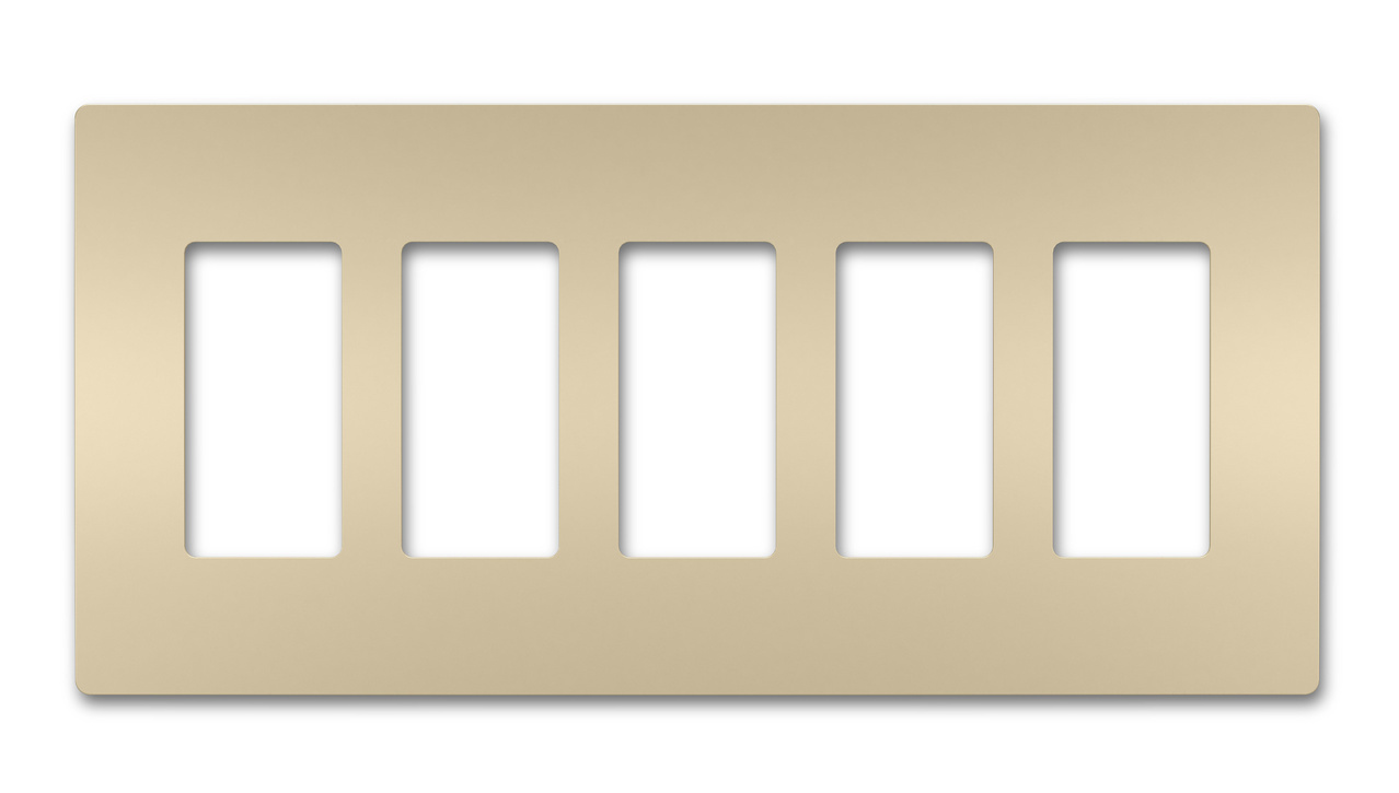 PASS AND SEYMOUR RWP265I Wall Plate, Screwless, 5 Gang | CH4JAR