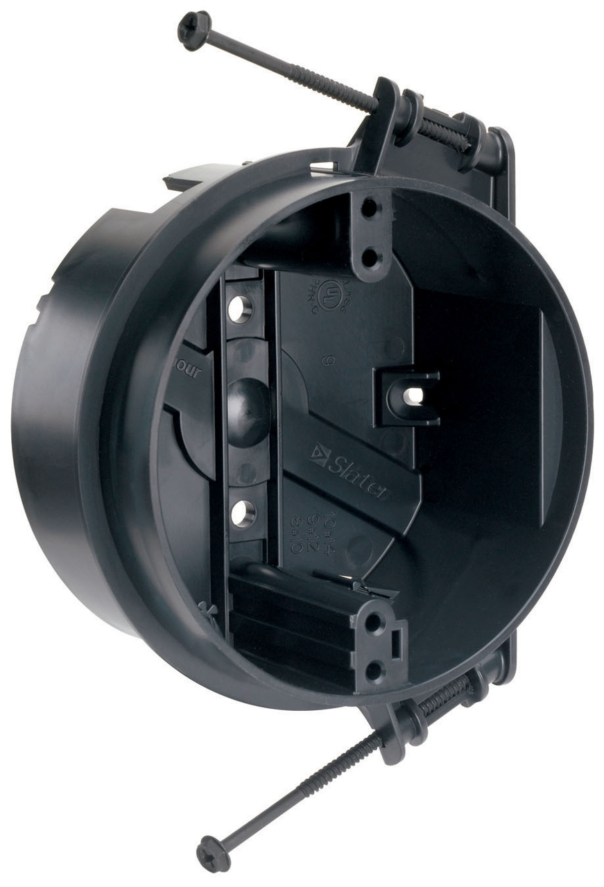 PASS AND SEYMOUR S1-20-RACS Round Ceiling Box, 4 Inch Size, Grey, 50 Pk | CH4ACL