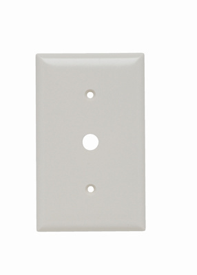 PASS AND SEYMOUR SP12-LA Communication Plate, 1 Gang, Light Almond | CH4CCL