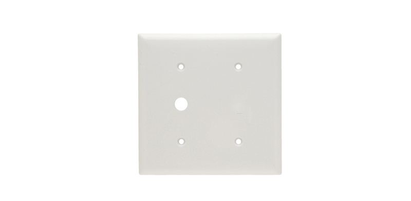 PASS AND SEYMOUR SP1214-W Combination Opening Wall Plate, 1 Telephone And 1 Blank, 2 Gang | CH4BQZ