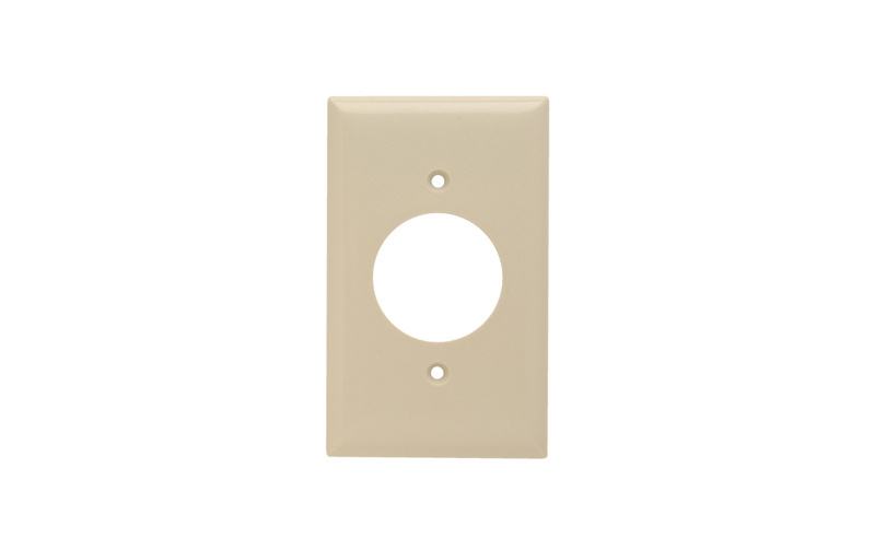PASS AND SEYMOUR SP720-I Wall Plate Receptacle Opening, 1 Gang, Ivory | CH4HQK