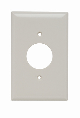 PASS AND SEYMOUR SPJ7-LA Single Receptacle Opening, 1 Gang, Light Almond | CH4KAA
