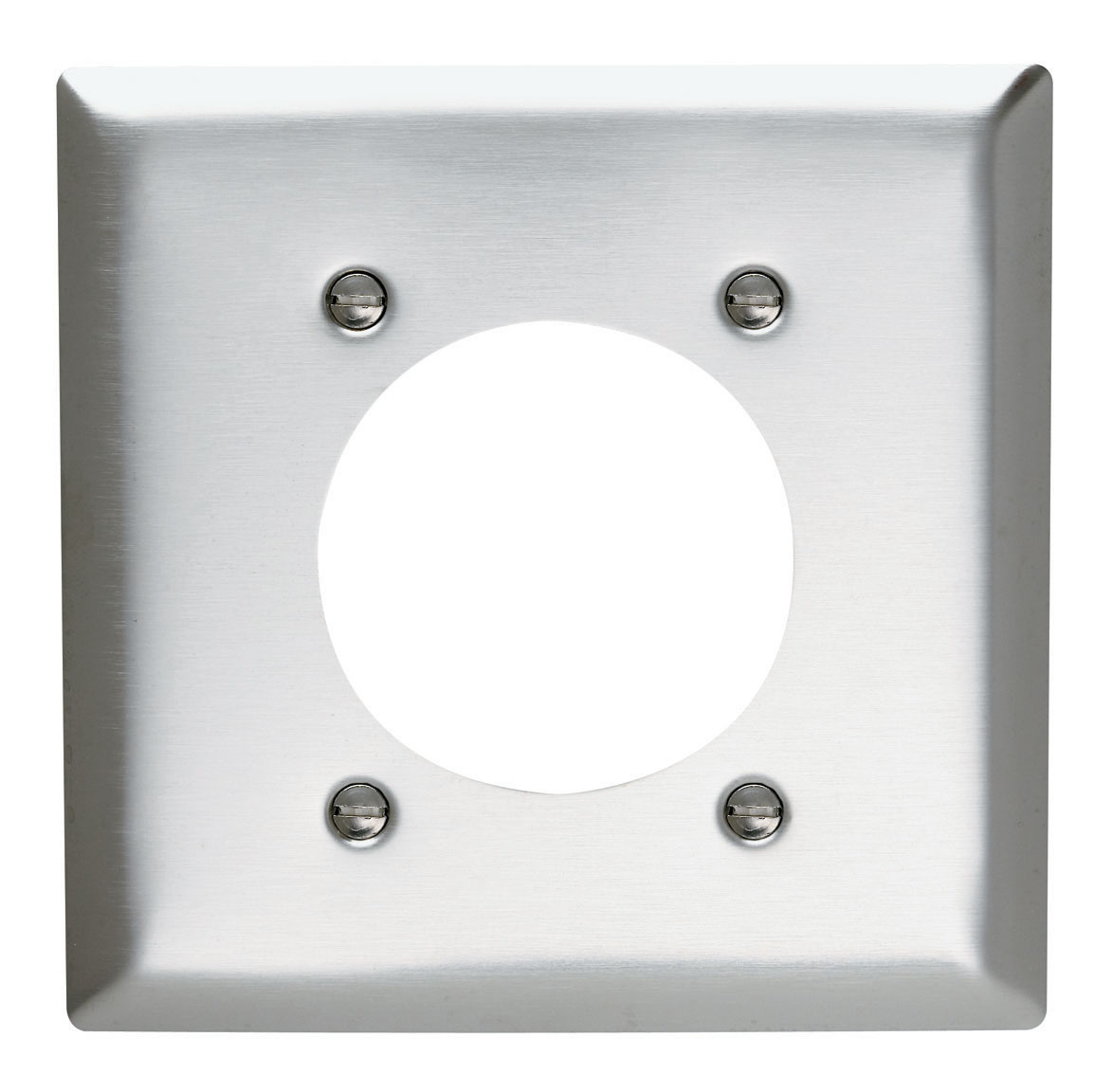PASS AND SEYMOUR SS703 Wall Plate Receptacle Opening, 2 Gang, Stainless Steel | CH4HQU