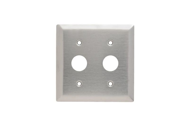 PASS AND SEYMOUR SS727 Locking Switch Plate, 2 Gang, Stainless Steel | CH4EMV