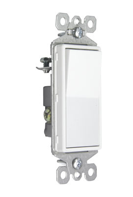 PASS AND SEYMOUR TM873-SW Switch, 15A, 3 Way, Self Grounding | CH4HWE