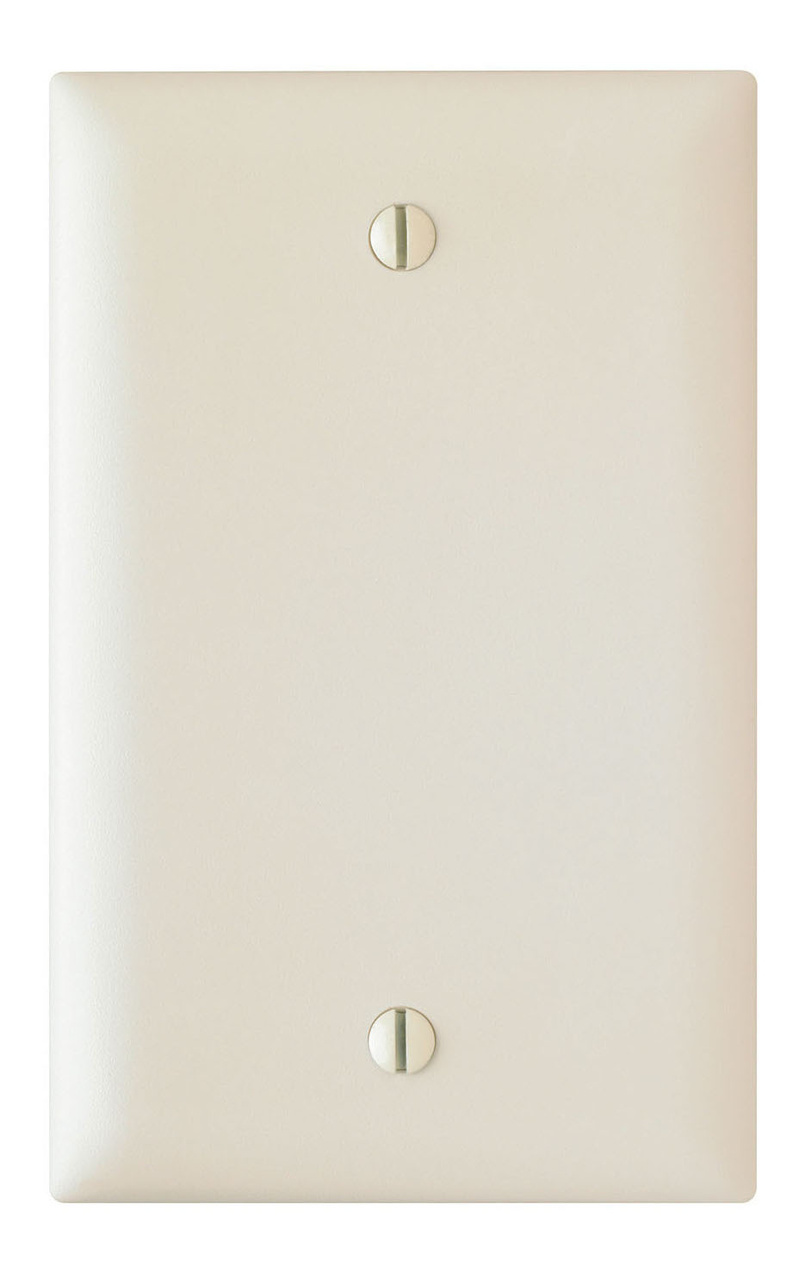 PASS AND SEYMOUR TP13-LA Blank Wall Plate, Box Mounted, 1 Gang, Light Almond | CH4BGC
