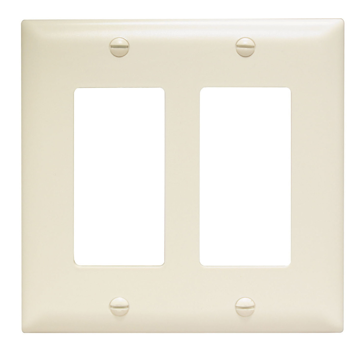 PASS AND SEYMOUR TP262-LA Wall Plate, 2 Gang, Thermoplastic, Light Almond | CH4LQQ