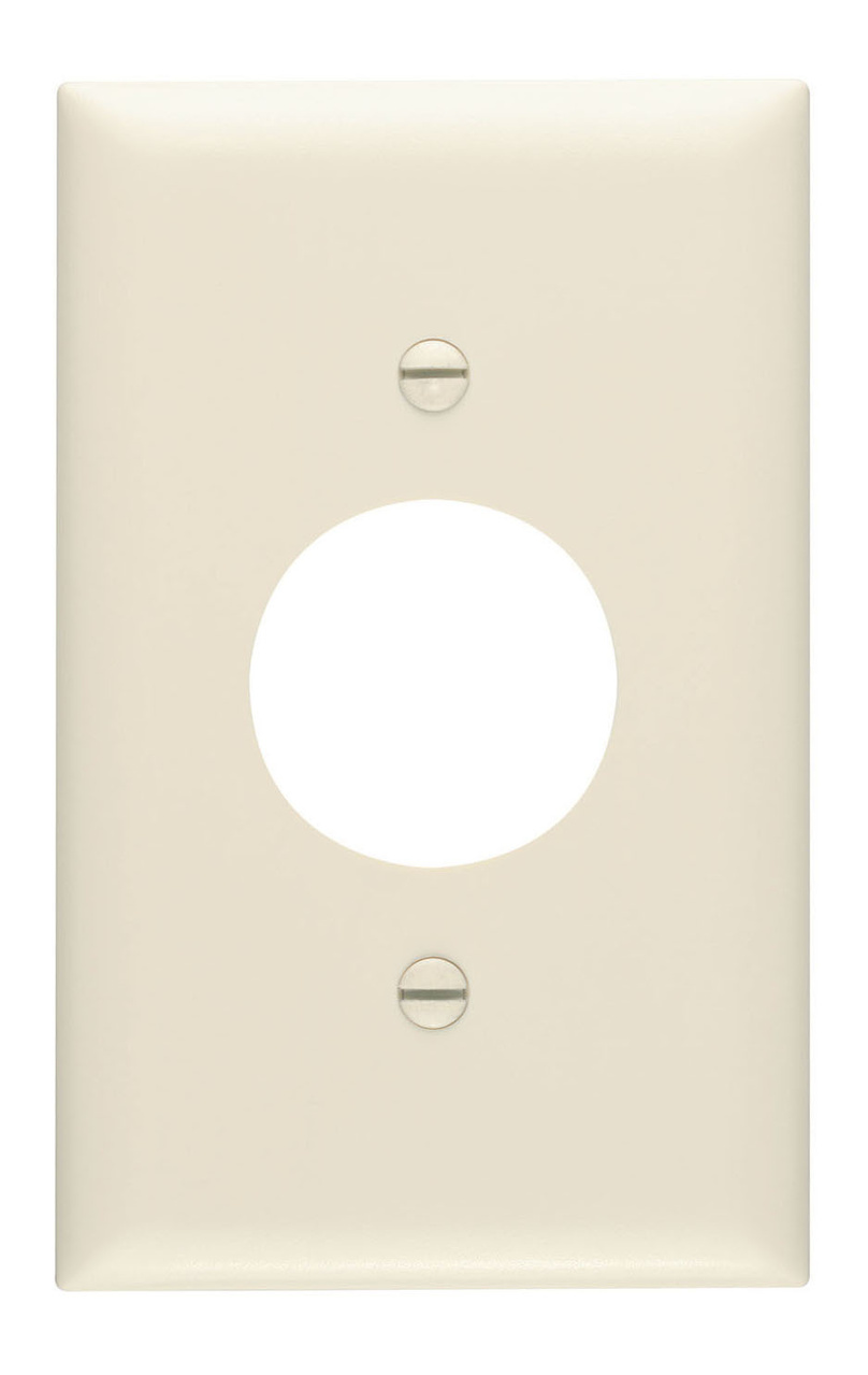 PASS AND SEYMOUR TP7-LA Single Receptacle Opening, 1 Gang, Light Almond | CH4JZY