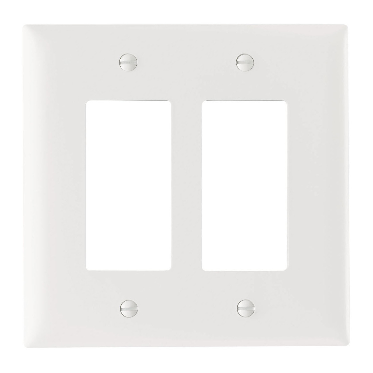PASS AND SEYMOUR TPJ262-W Decorator Opening Wall Plate, 2 Gang, White | CH4CPN