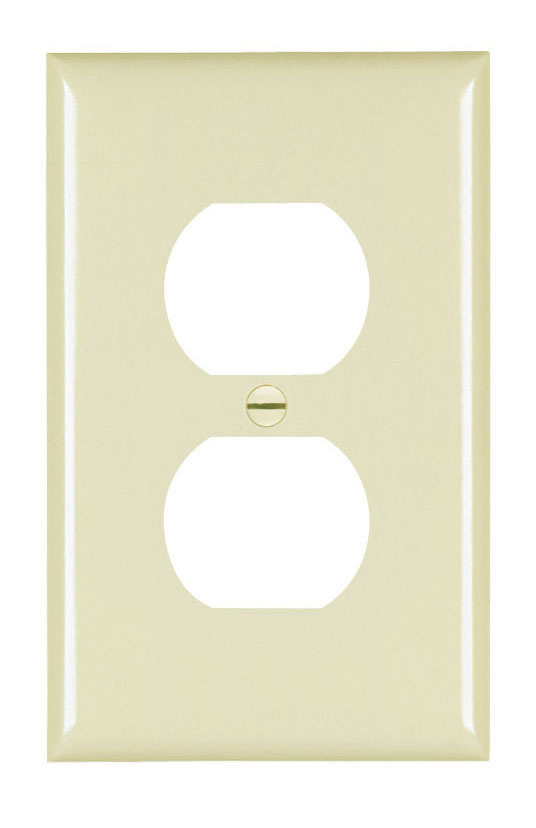 PASS AND SEYMOUR TPJ8 Wall Plate, Duplex Receptacle Opening, 1 Gang, Brown | CH4CUW