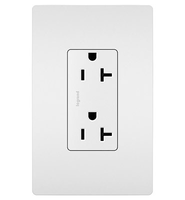 PASS AND SEYMOUR TR26352RW Duplex Receptacle, Spec Grade, Tamper Resistant, 20A0 | CH4JFZ