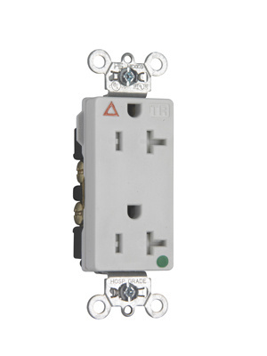 PASS AND SEYMOUR TRIG26362-HGW Isolated Ground Receptacle, Tamper Resistant, 20A, 125V, White | CH4LLX