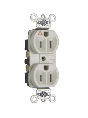 PASS AND SEYMOUR TRIG5262-LA Isolated Ground Receptacle, Tamper Resistant, Light Almond | CH4LMU