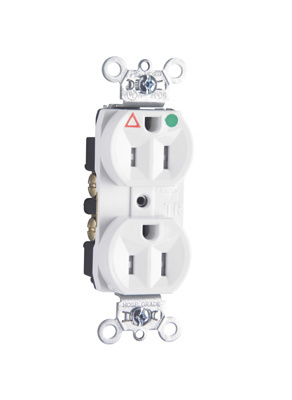 PASS AND SEYMOUR TRIG8200-W Isolated Ground Receptacle, Tamper Resistant, 15A, 125V, White | CH4LNG