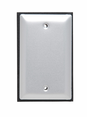 PASS AND SEYMOUR WPB1 Blank Cover, Brushed Aluminium, One Gang | CH4FMR