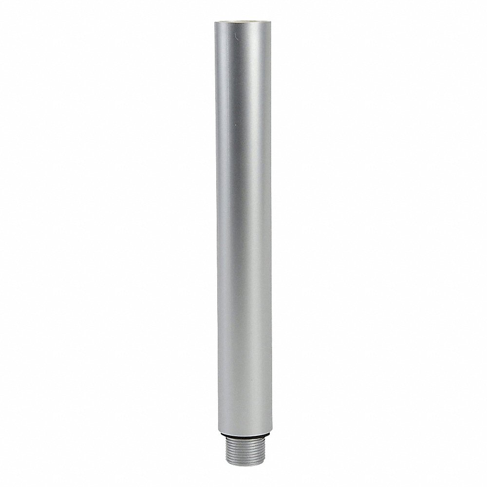 Mounting Pole, 30mm Dia., 220mm Length, Silver, Abs Plastic