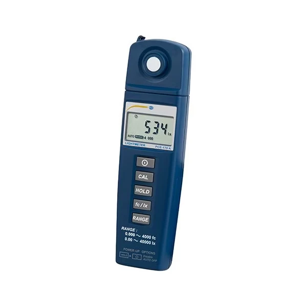 Light Meter, 0.00 to 40000 lux, Large 5-digit LCD display