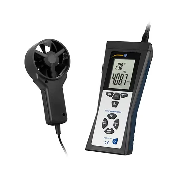 Air Flow Meter, Measuring Units m / s, km / h, ft / min, knot, mph