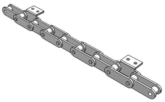 PEER CHAIN 11236 Roller Link Chain, C2080 Heavy Stainless Pitch, 10 Feet Length | CL8QTW