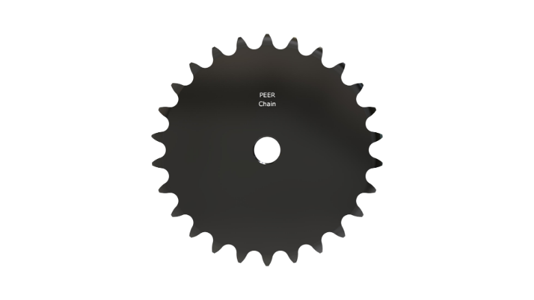 PEER CHAIN 43012 Sprocket, 1/2 Inch Size, Plain Bore, Hardened Teeth, Black Oxide | CL7ZTJ