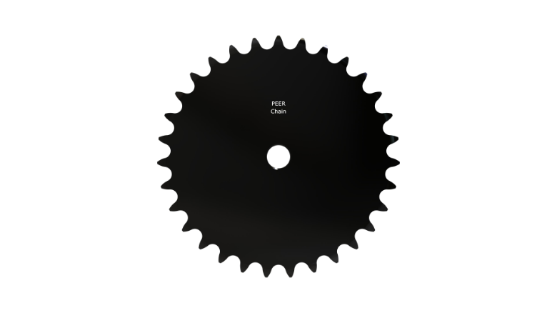PEER CHAIN 43069 Sprocket, 23/32 Inch Size, Plain Bore, Hardened Teeth, Black Oxide | CL8DHE