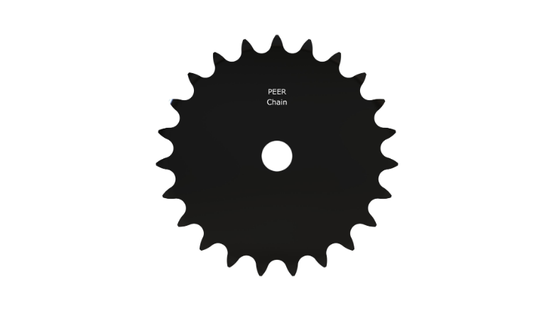 PEER CHAIN 43093 Sprocket, 3/4 Inch Size, Plain Bore, Hardened Teeth, Black Oxide | CL8FDN