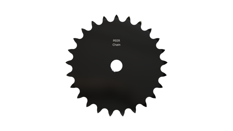 PEER CHAIN 43095 Sprocket, 23/32 Inch Size, Plain Bore, Hardened Teeth, Black Oxide | CL8FDQ