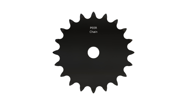 PEER CHAIN 43122 Sprocket, 15/16 Inch Size, Plain Bore, Hardened Teeth, Black Oxide | CL8GWV