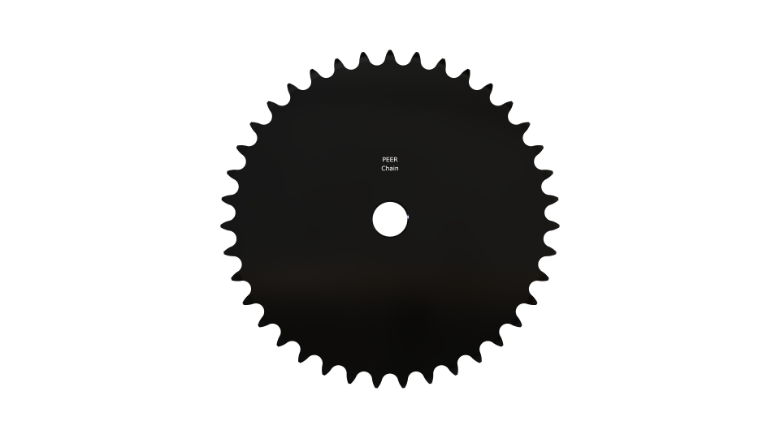 PEER CHAIN 43141 Sprocket, 1 3/16 Inch Size, Plain Bore, Black Oxide | CL8GXQ
