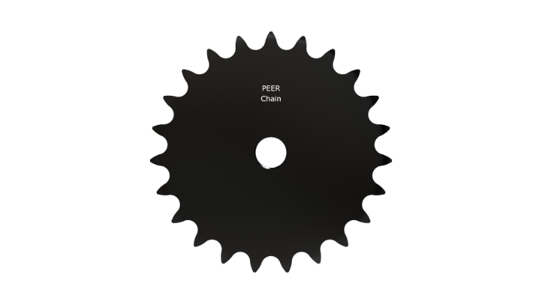 PEER CHAIN 43156 Sprocket, 1/2 Inch Size, Plain Bore, Hardened Teeth, Black Oxide | CL7ZVX