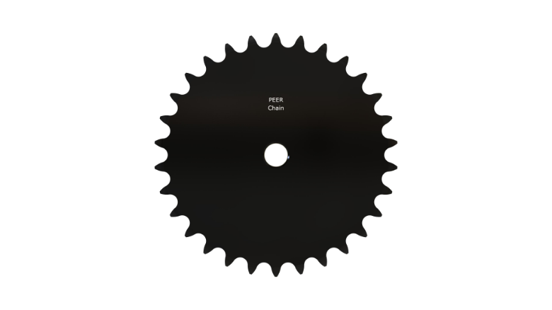 PEER CHAIN 43188 Sprocket, 5/8 Inch Size, Plain Bore, Hardened Teeth, Black Oxide | CL8BNM