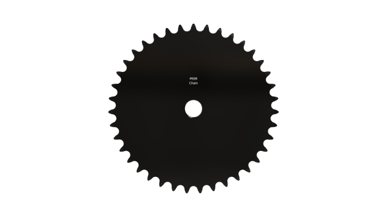 PEER CHAIN 43197 Sprocket, 5/8 Inch Size, Plain Bore, Hardened Teeth, Black Oxide | CL8BRC