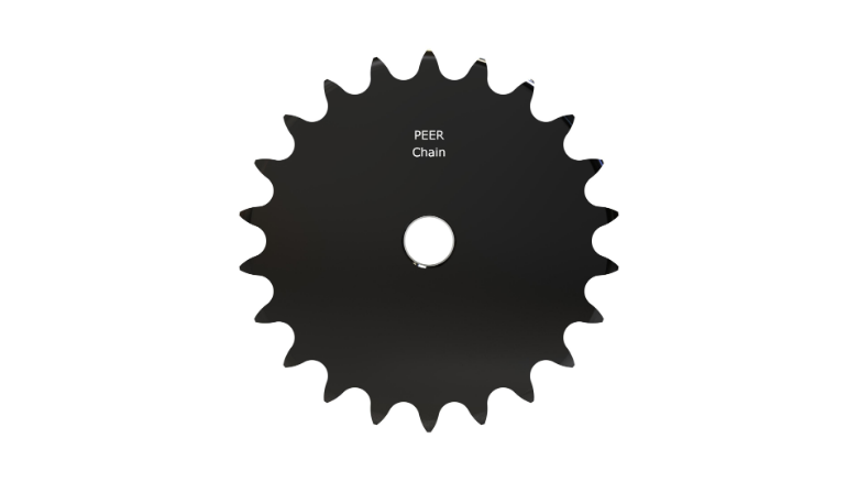 PEER CHAIN 43212 Sprocket, 3/4 Inch Size, Plain Bore, Hardened Teeth, Black Oxide | CL8DNN