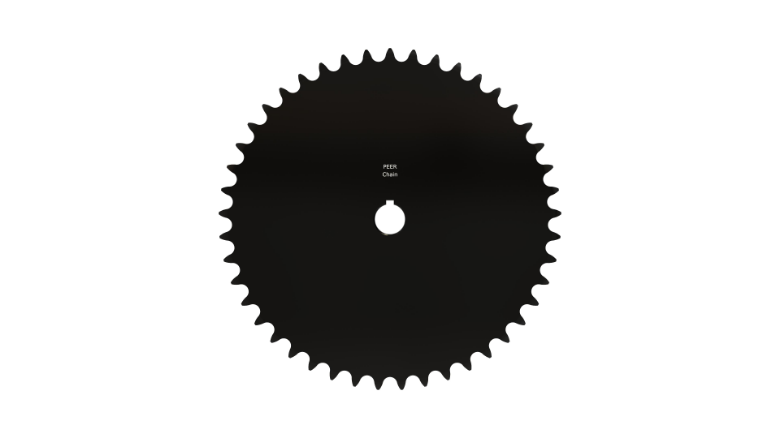 PEER CHAIN 43348 Sprocket, 1 Inch Size, Finished Bore, Hardened Teeth, Black Oxide | CL7ZYH