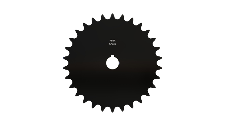 PEER CHAIN 43475 Sprocket, 1 Inch Size, Finished Bore, Hardened Teeth, Black Oxide | CL8BNN