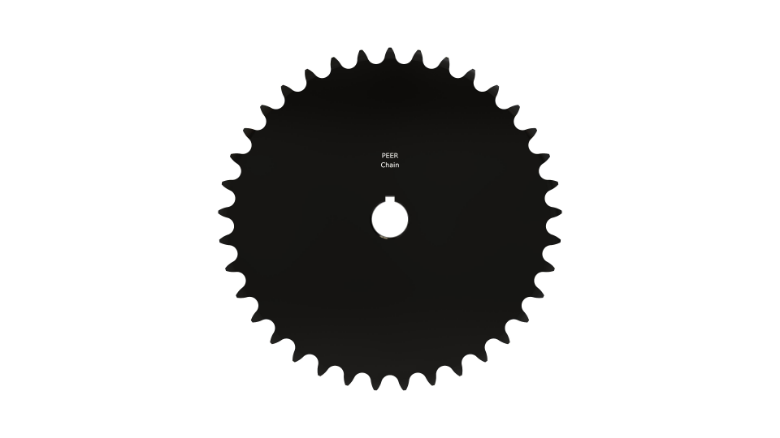 PEER CHAIN 43482 Sprocket, 1 Inch Size, Finished Bore, Hardened Teeth, Black Oxide | CL8BQQ