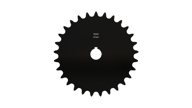 PEER CHAIN 43589 Sprocket, 1-1/2 Inch Size, Finished Bore, Hardened Teeth, Black Oxide | CL8BNF